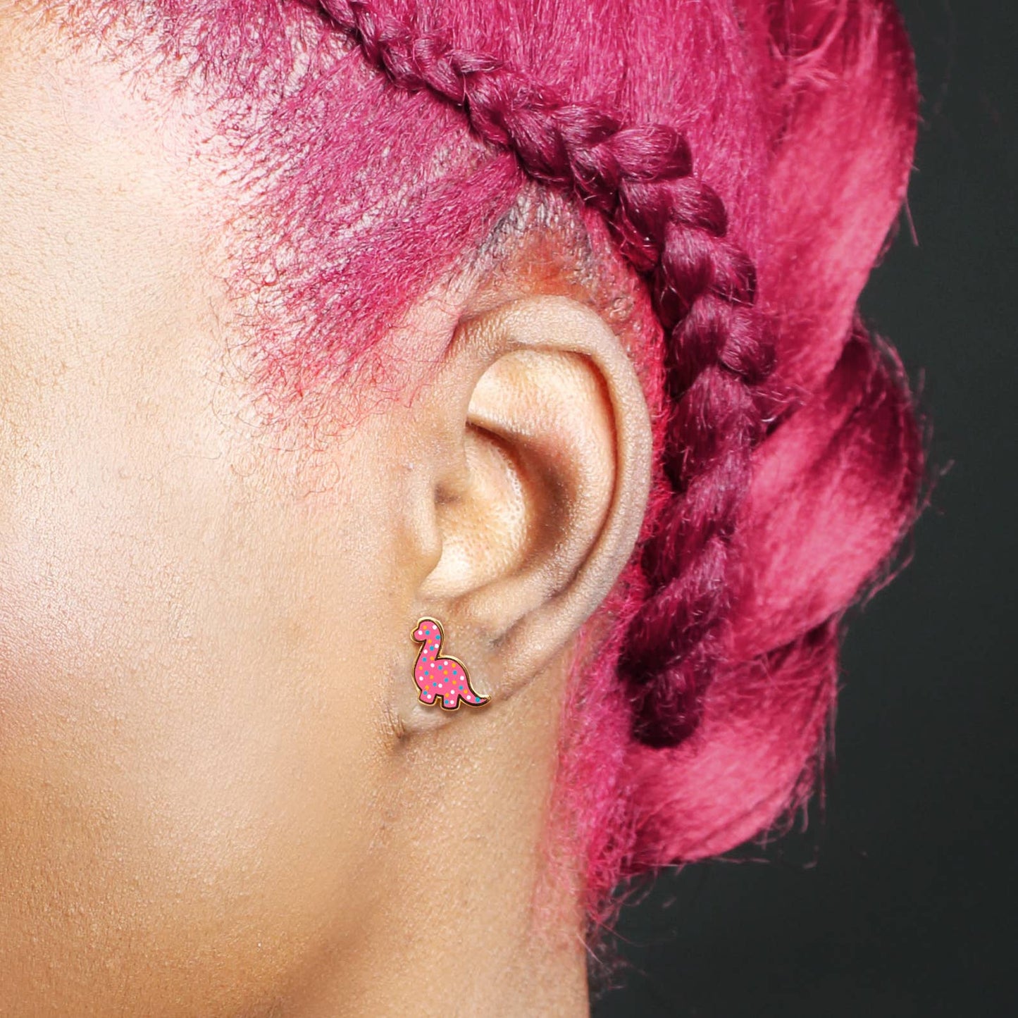 Dino Cookie Style Earrings