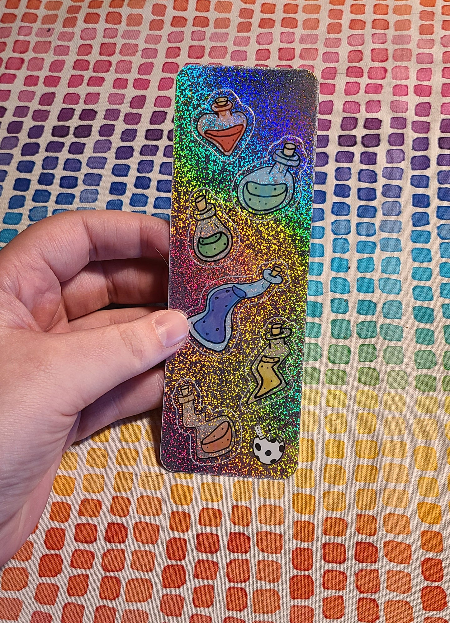 Sparkly Potion Bottle Stickers