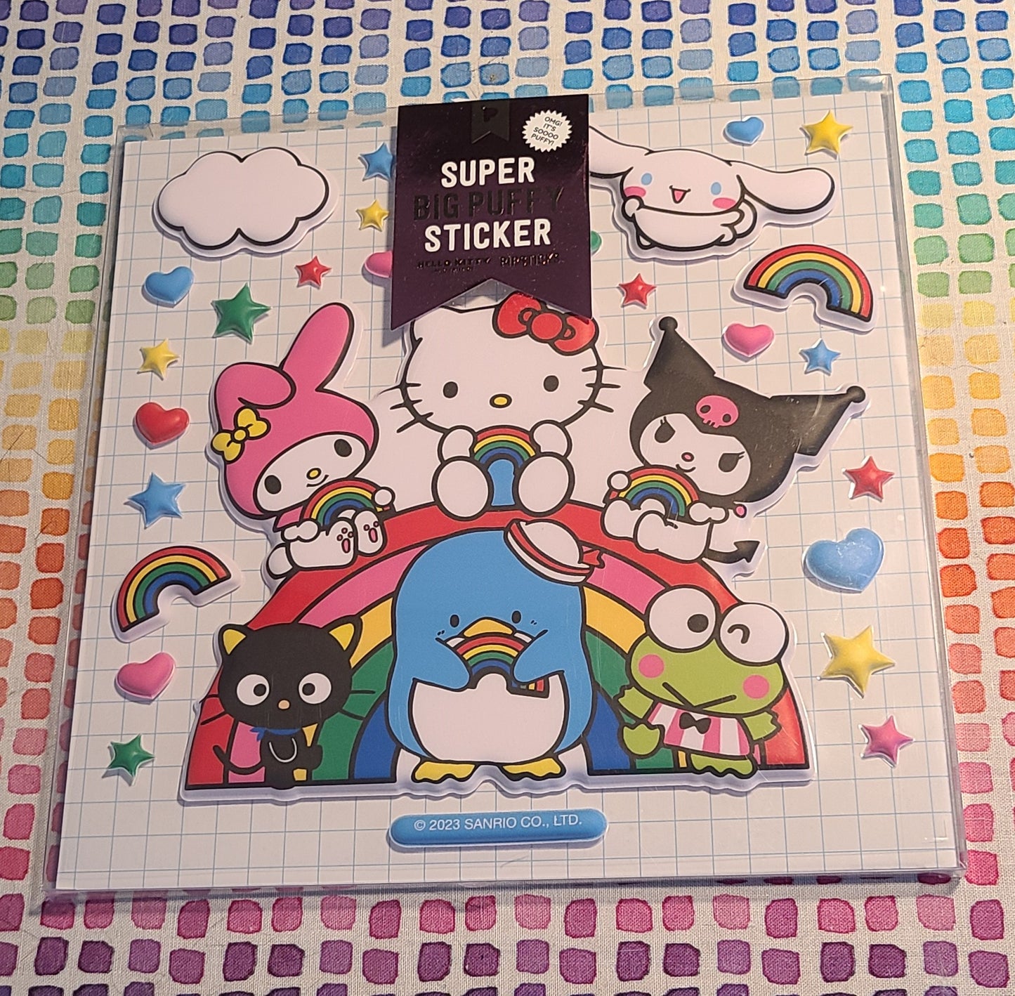 Hello Kitty and Friends Rainbow Pals Super Big Puffy