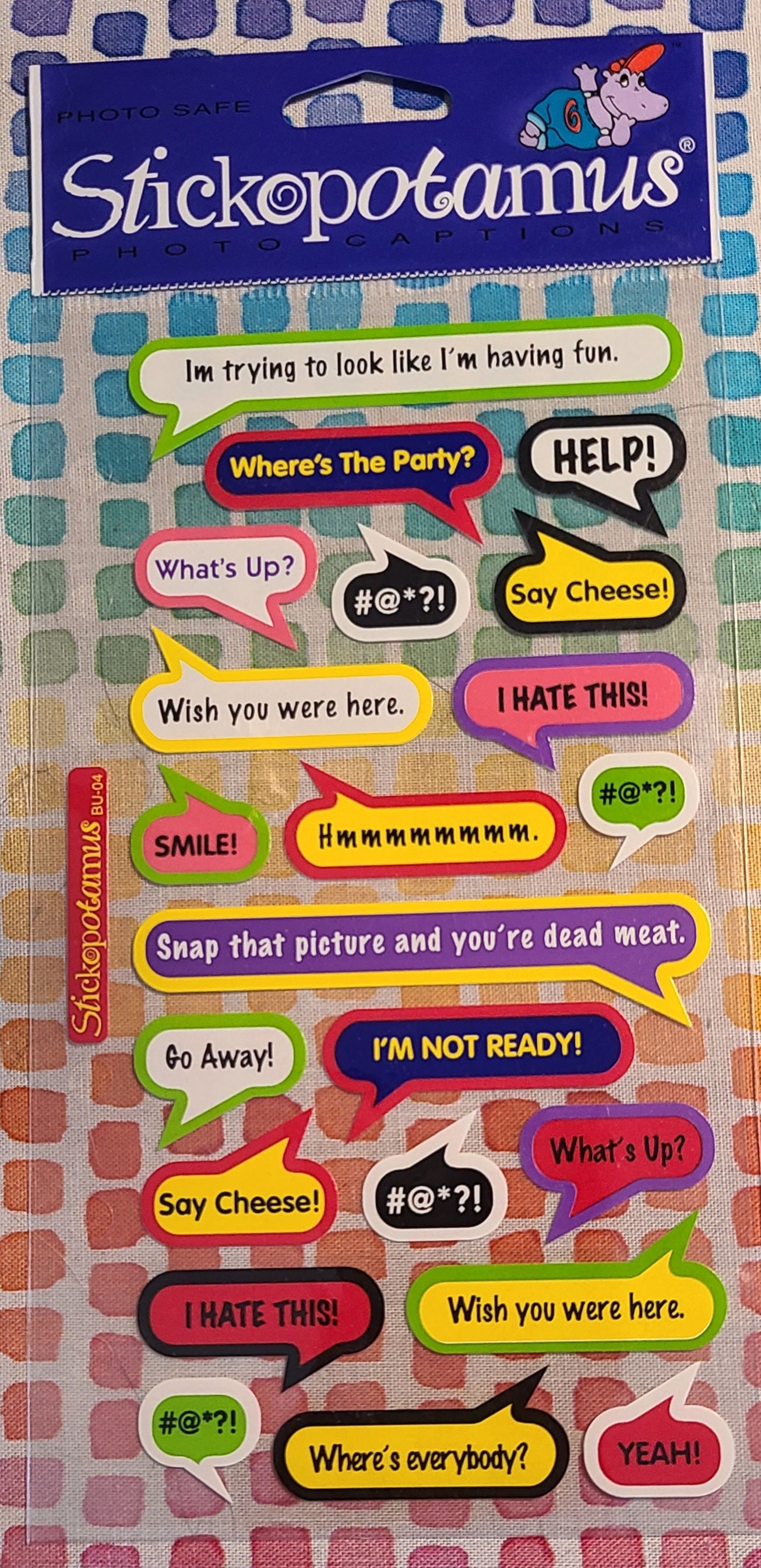 Stickopotamus Word Bubble Stickers