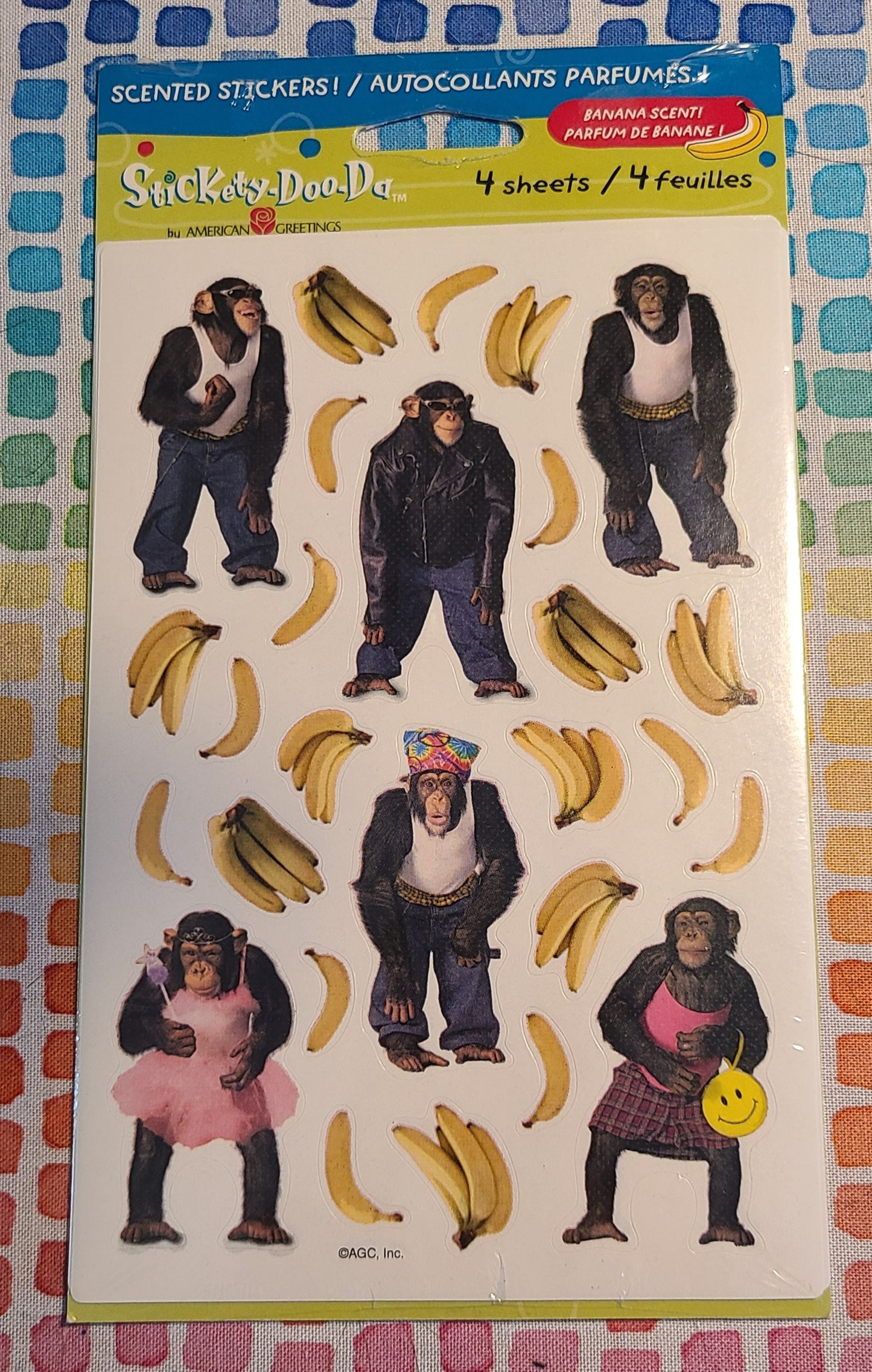 Stickety-Doo-Da Banana Scented Scratch n Sniff Stickers