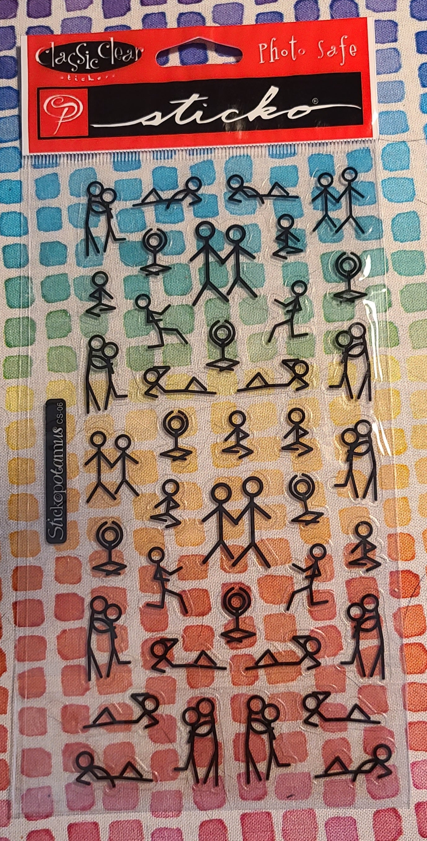 Sticko Stick Figure Clear Stickers