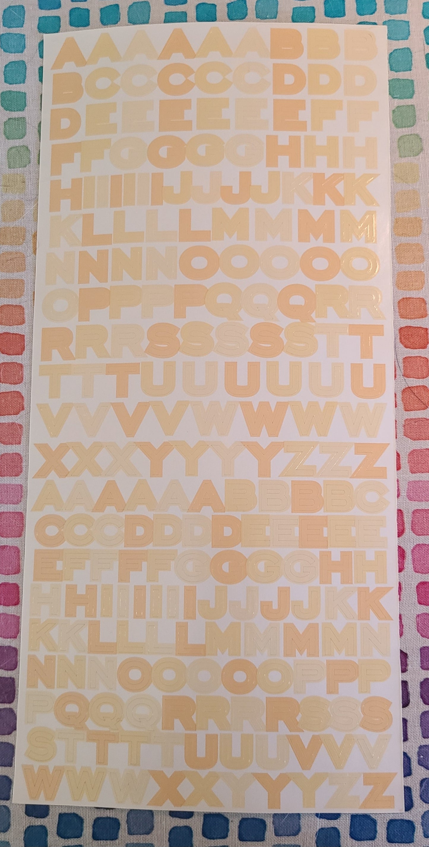 Alphabet Stickers