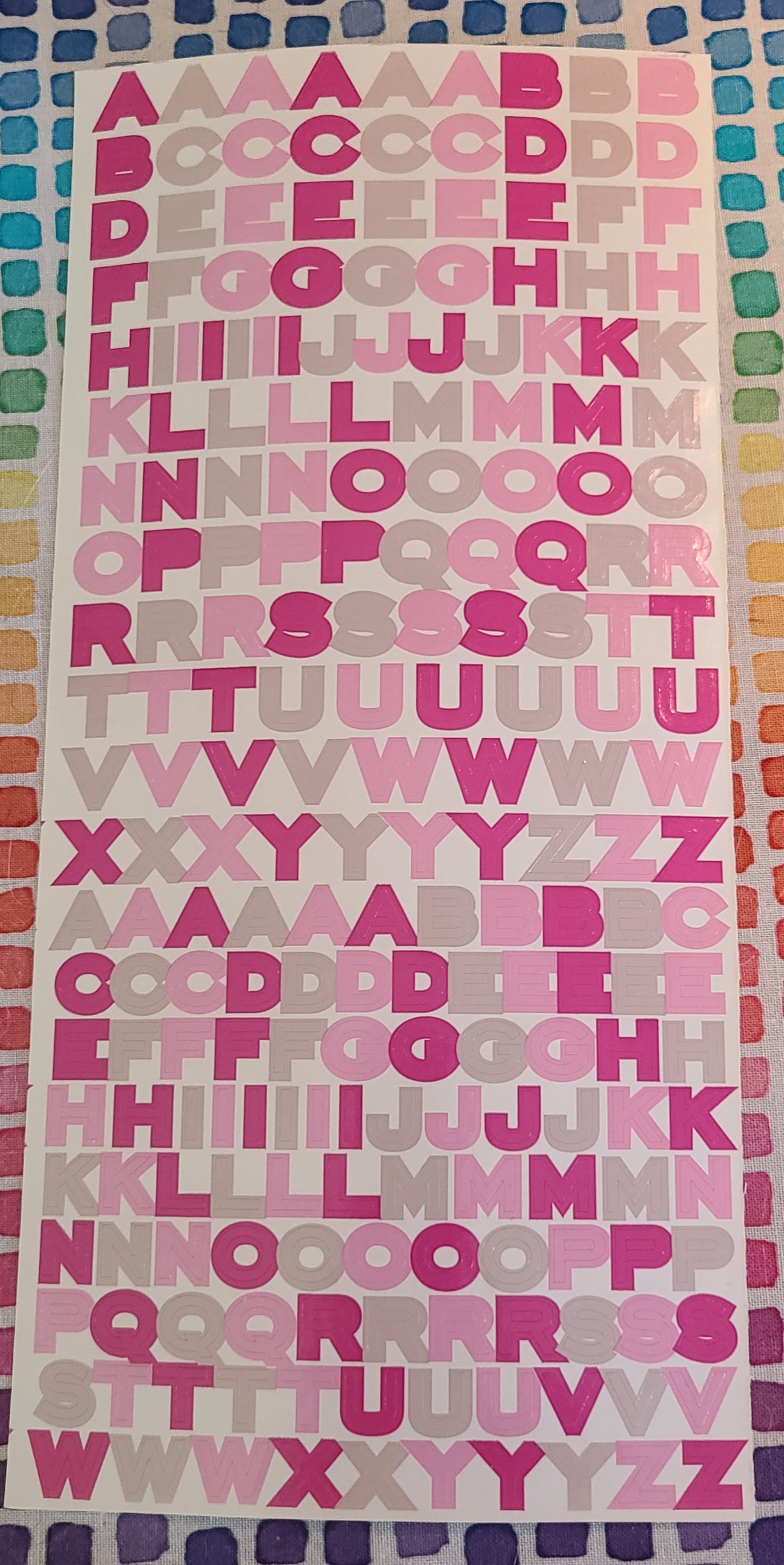 Alphabet Stickers
