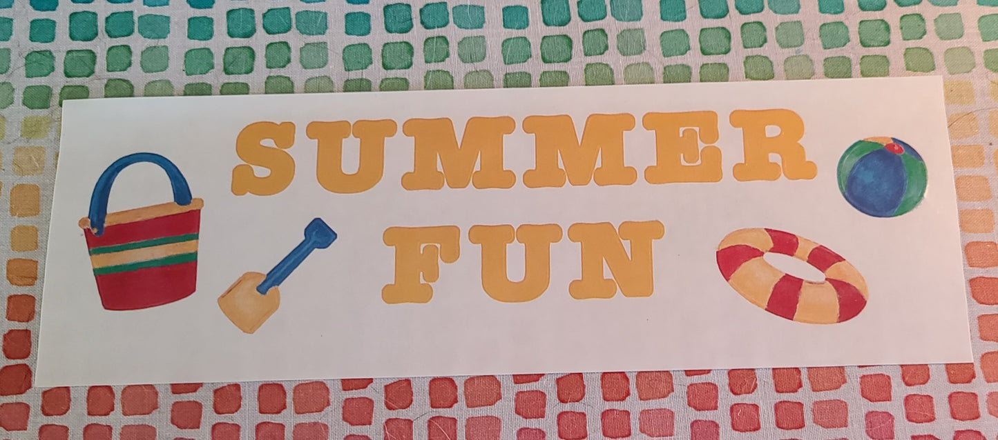 Creative Memories Summer Fun sticker sheet