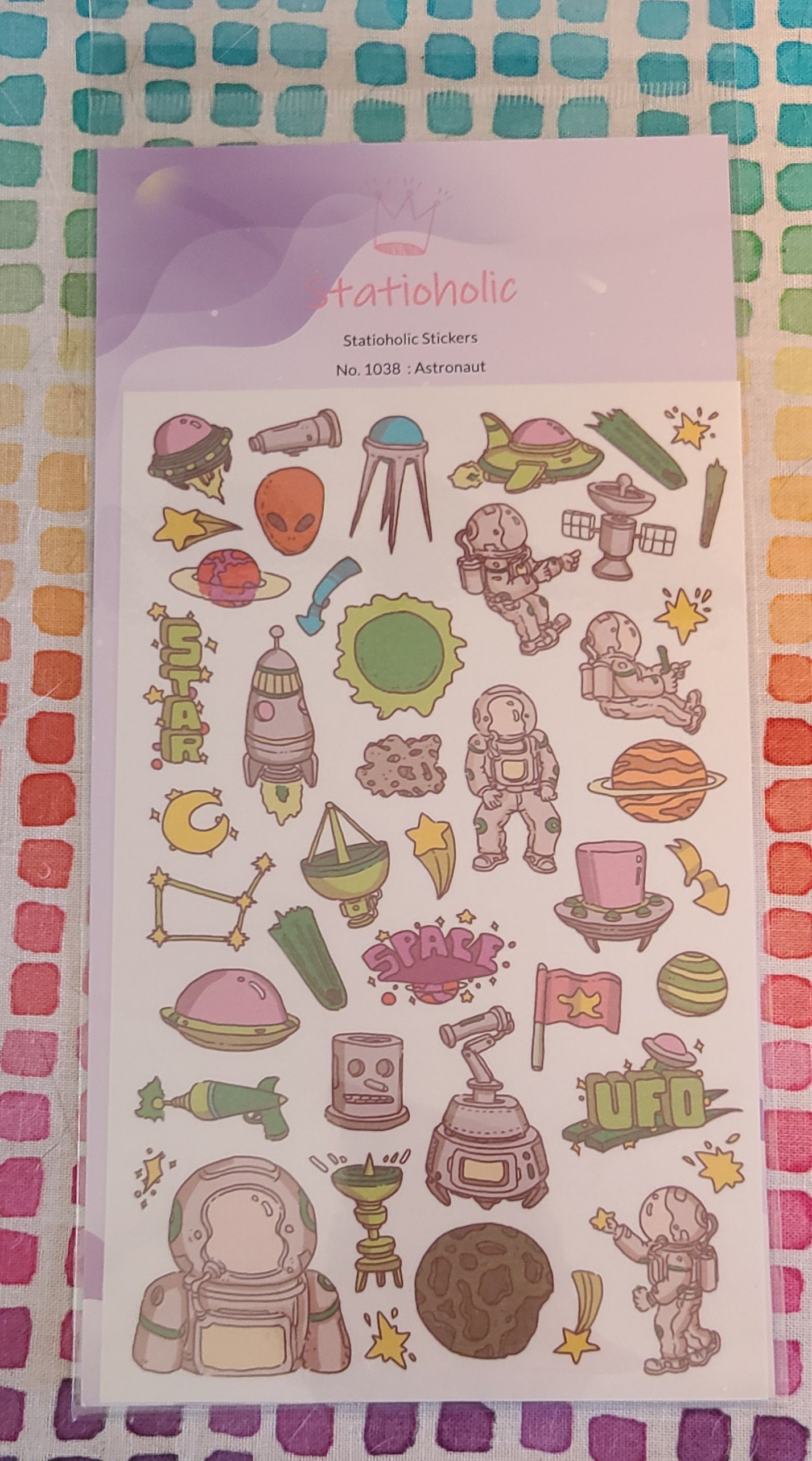 Statioholic Astronaut Sticker Sheet