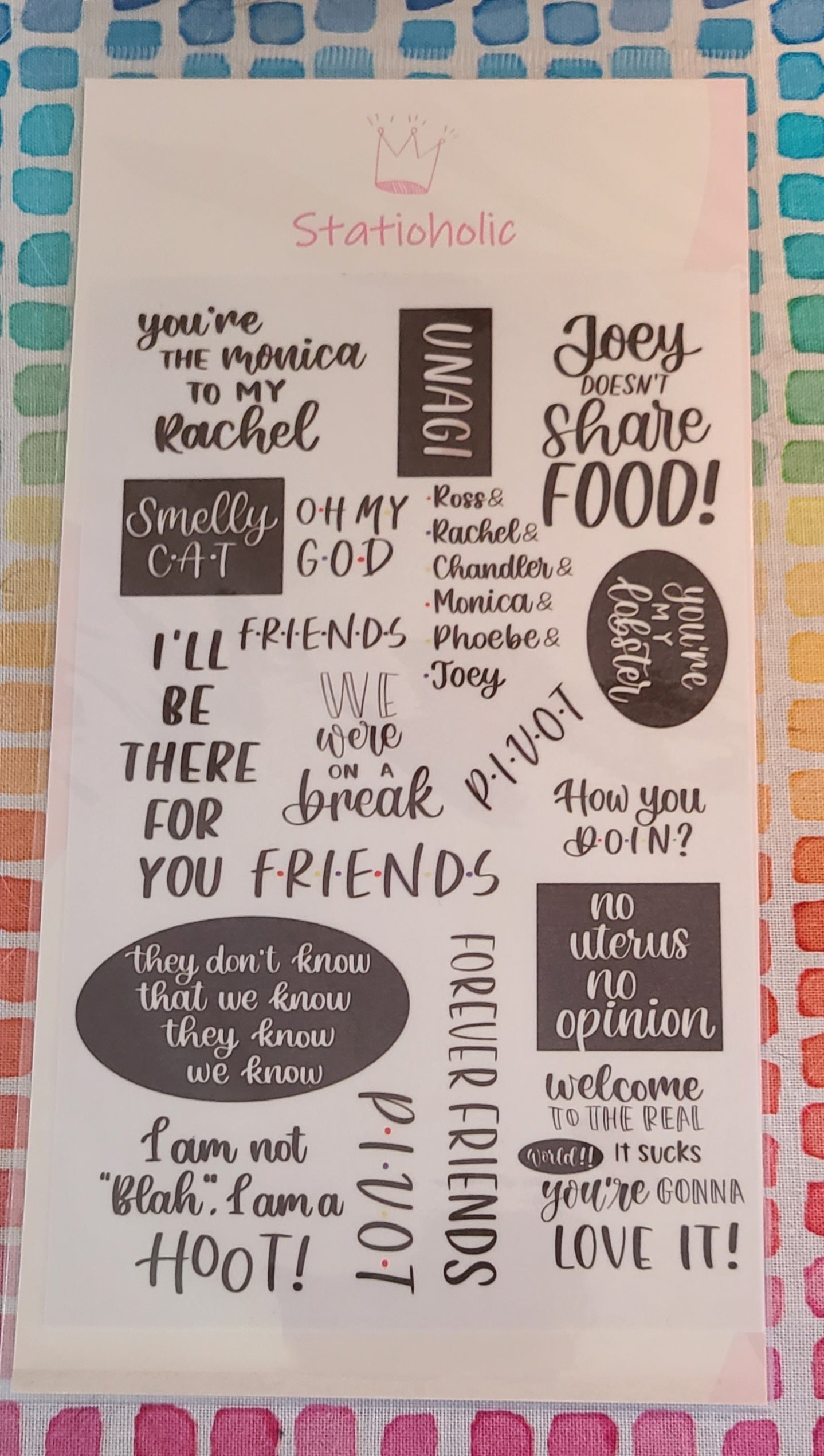 Statioholic Friends Sticker Sheet