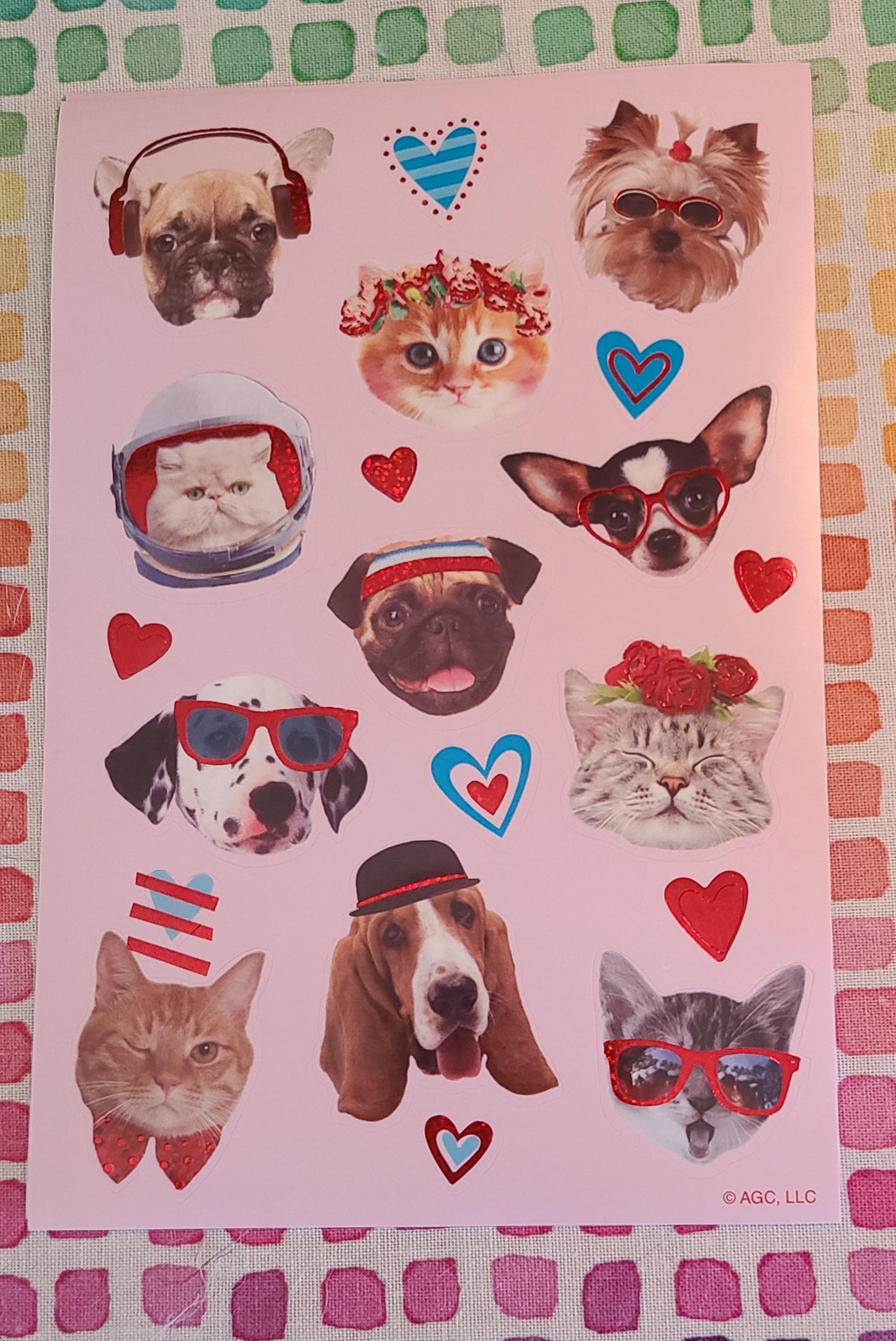 AGC Valentine Pets Sticker Sheet