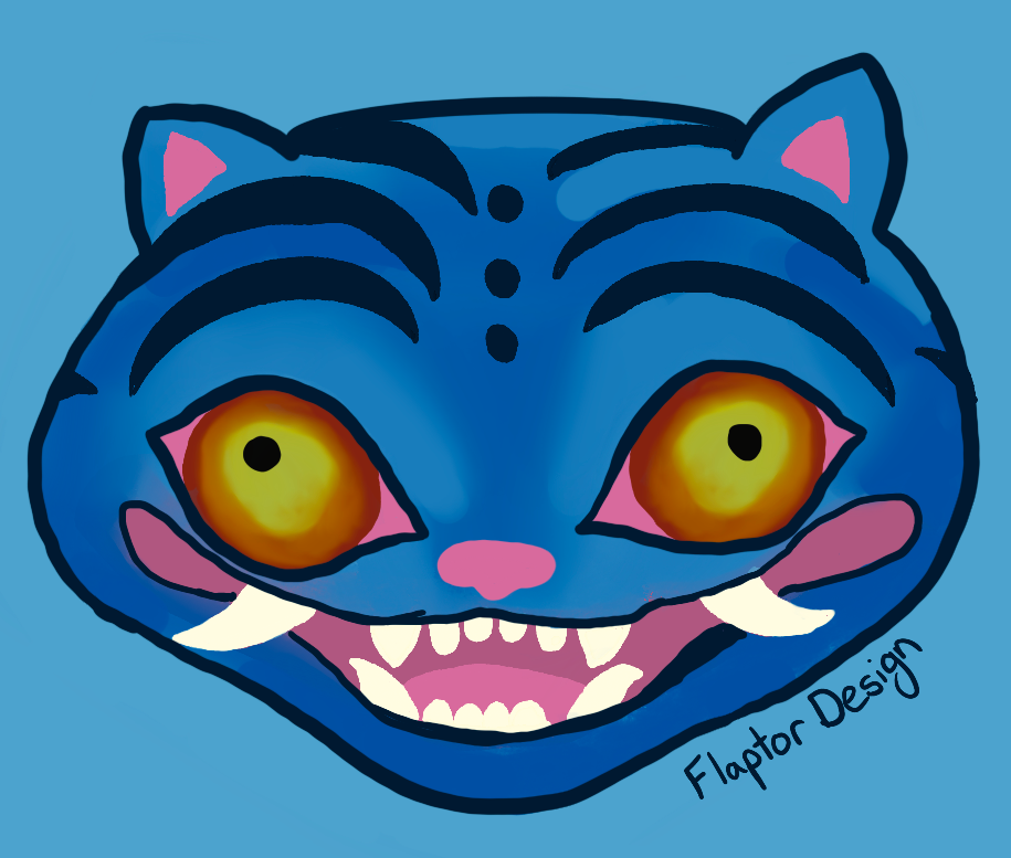 Derpy Tiger Holographic Sticker Kpop Demon Hunters