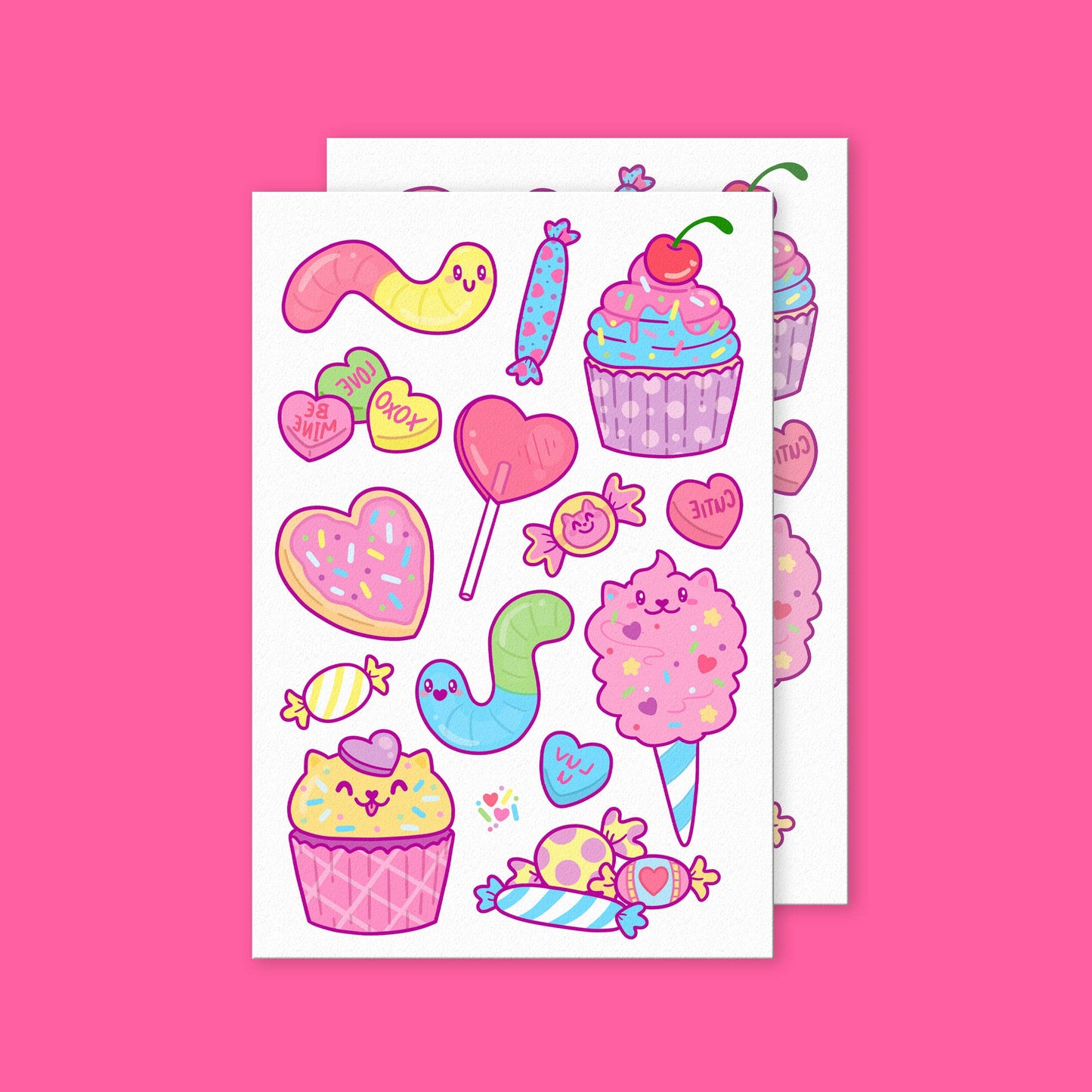 Sweet Treats Temporary Tattoo Sheets Festival Season