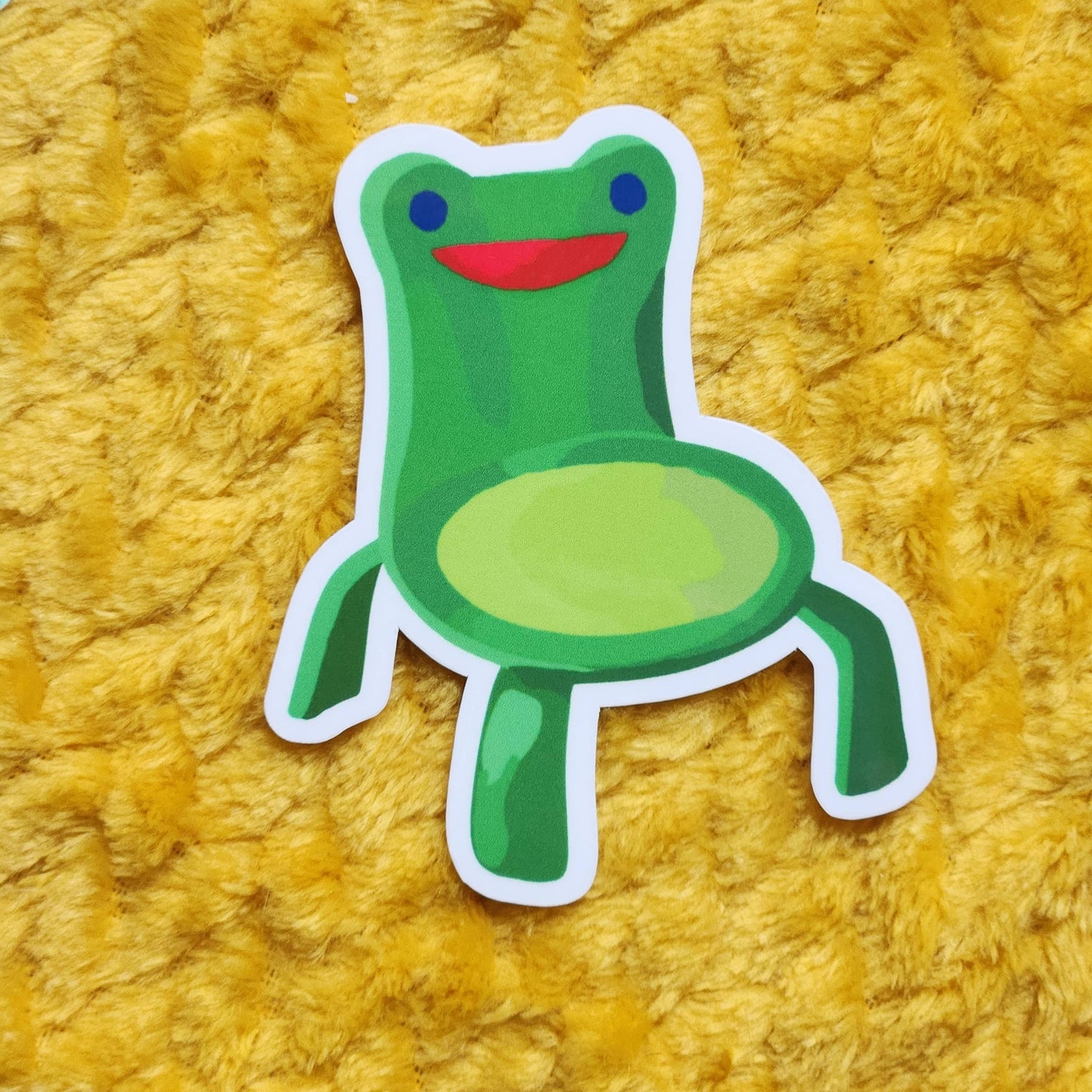 Frog sticker chair meme funny hydroflask laptop cute