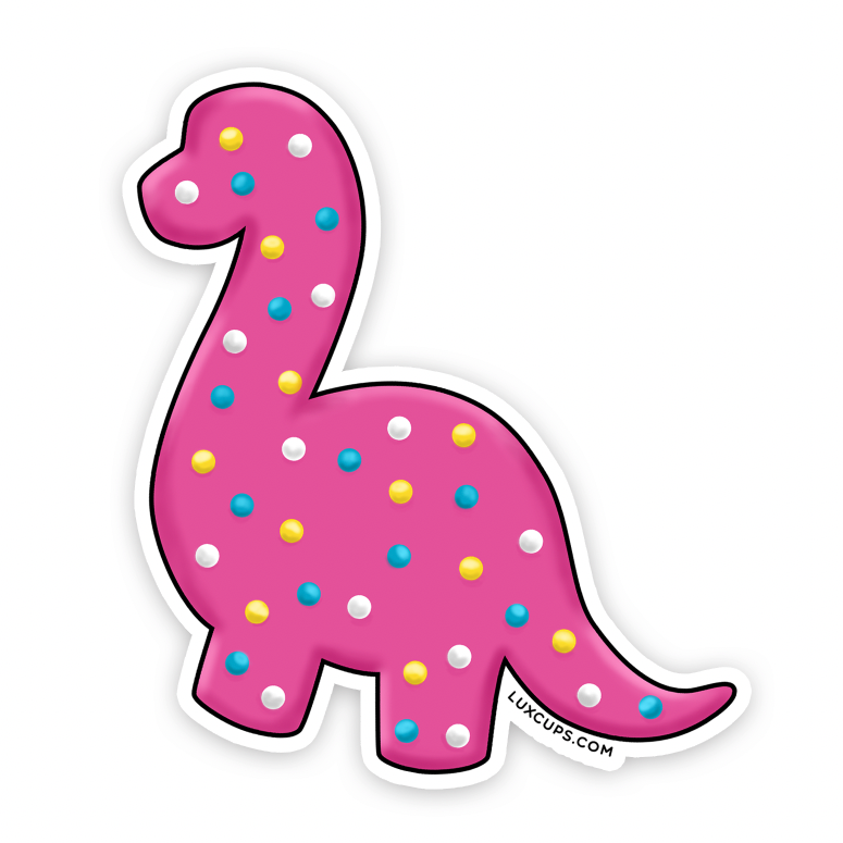 Dino Cookie Brachiosaurus Sticker