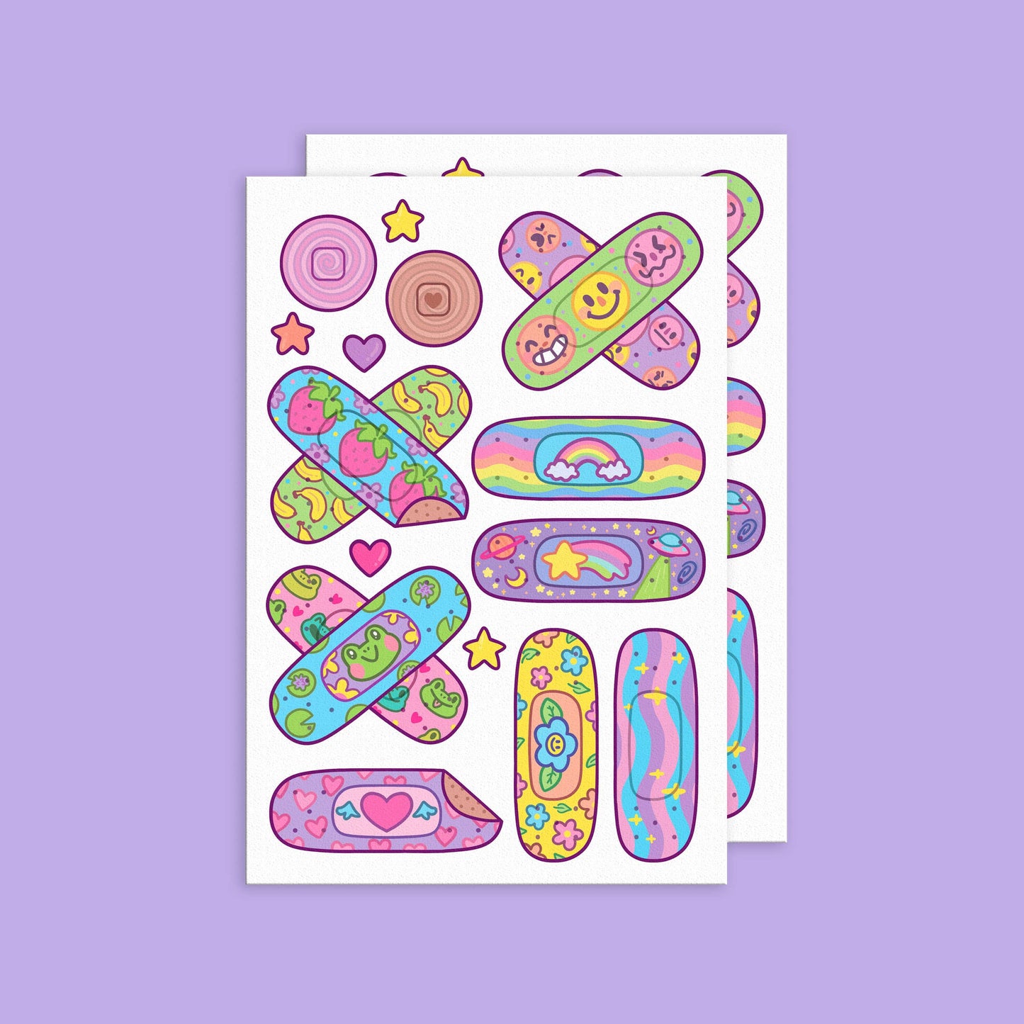 Happy Bandages Temporary Tattoo Festival Party Sheets