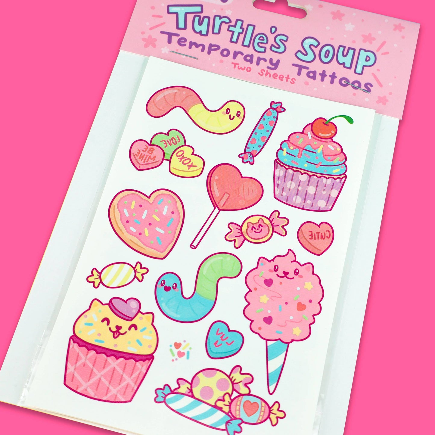 Sweet Treats Temporary Tattoo Sheets Festival Season