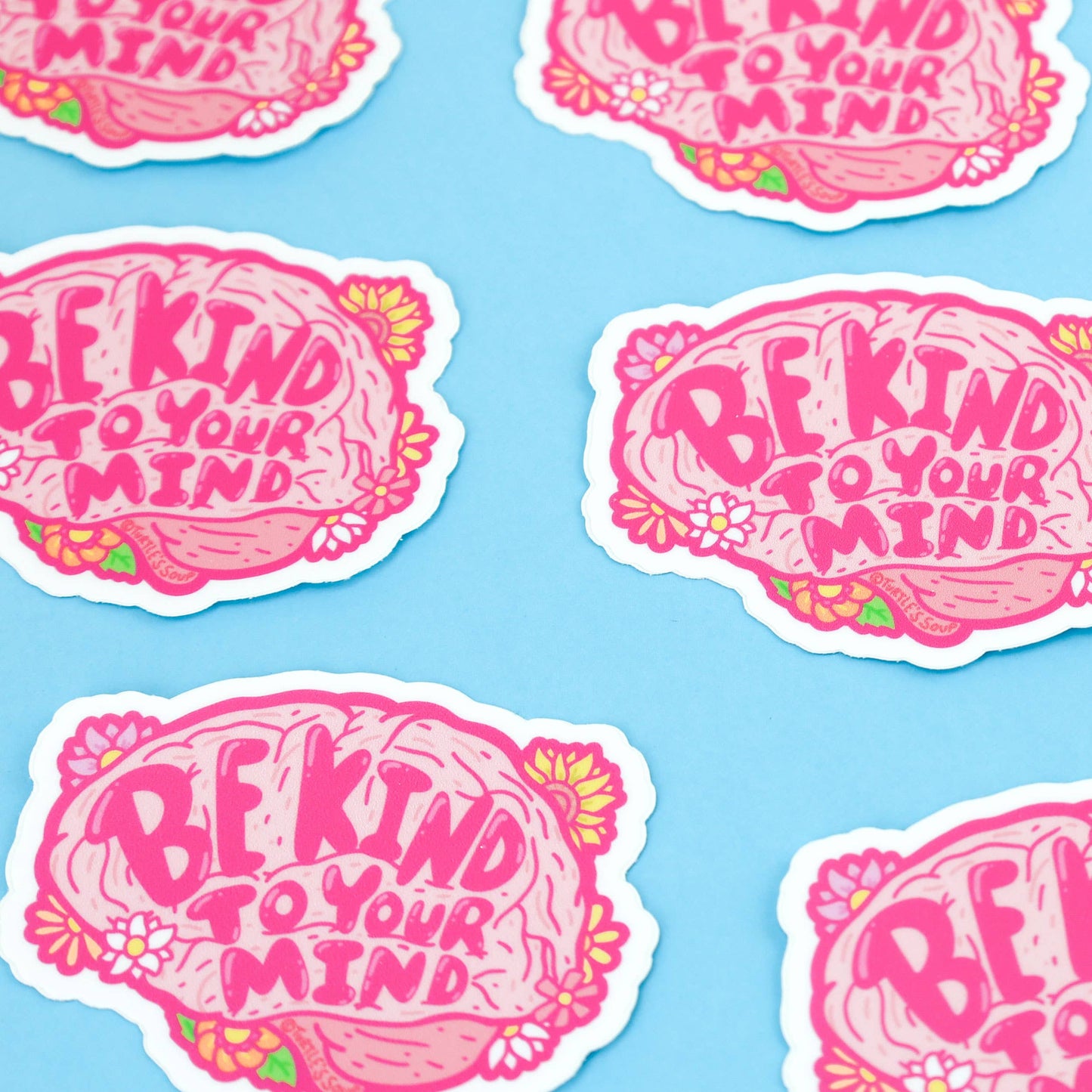 Be Kind To Your Mind Gentle Reminder Vinyl Sticker