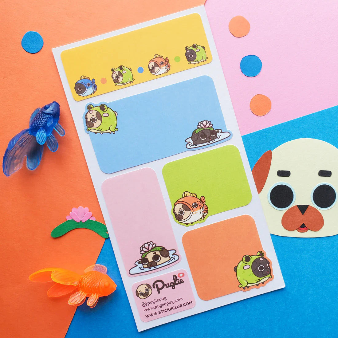 Puglie Pug’s Pond Labels