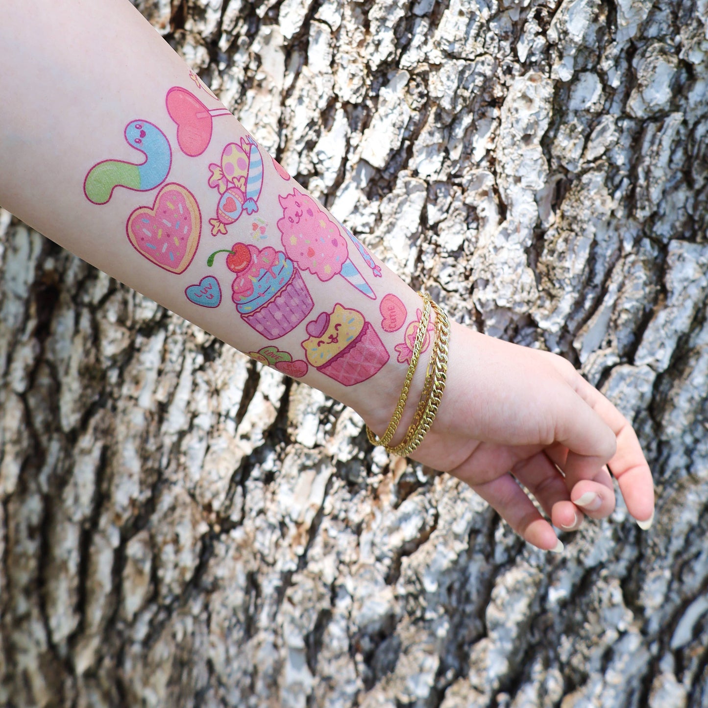 Sweet Treats Temporary Tattoo Sheets Festival Season