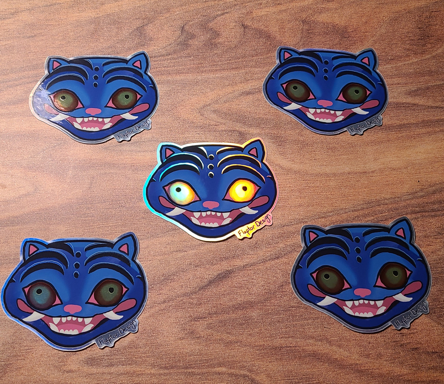 Derpy Tiger Holographic Sticker Kpop Demon Hunters