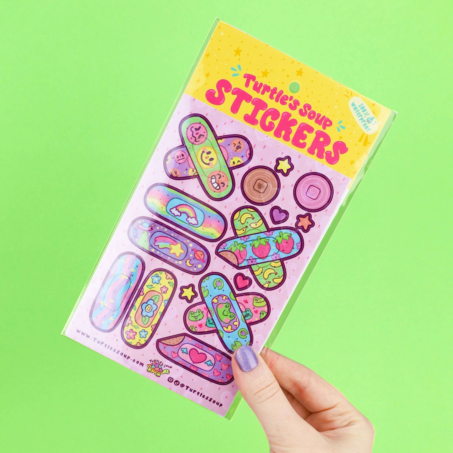 Cute Bandages Art Vinyl Sticker Sheet