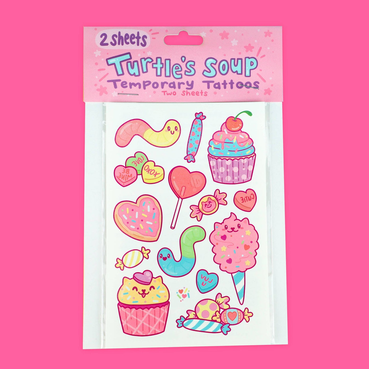 Sweet Treats Temporary Tattoo Sheets Festival Season
