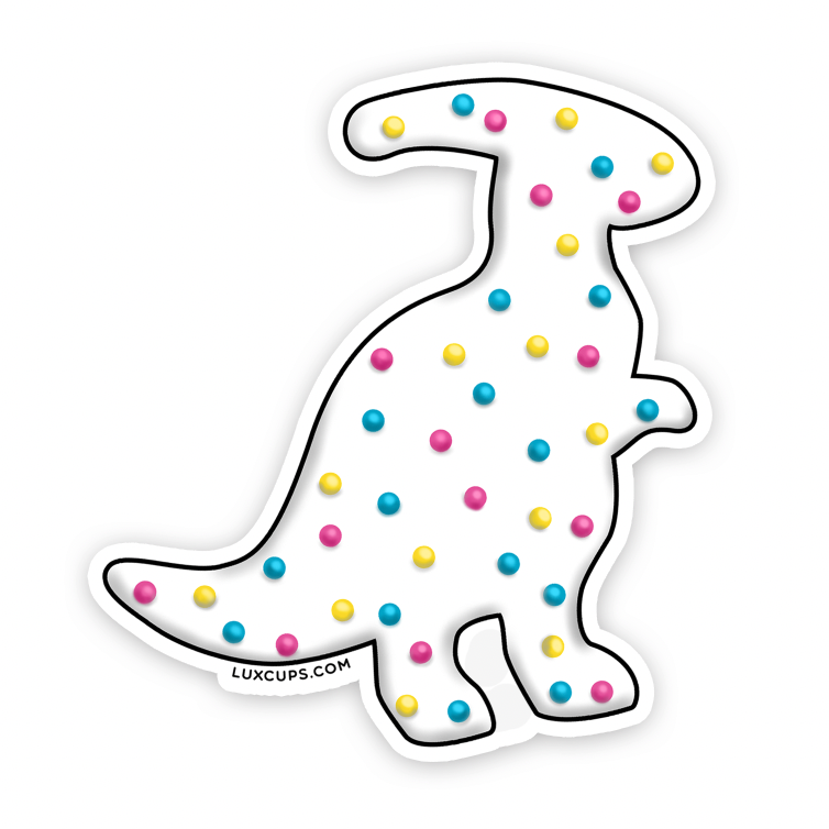 Dino Cookie Parasaurolophus Sticker