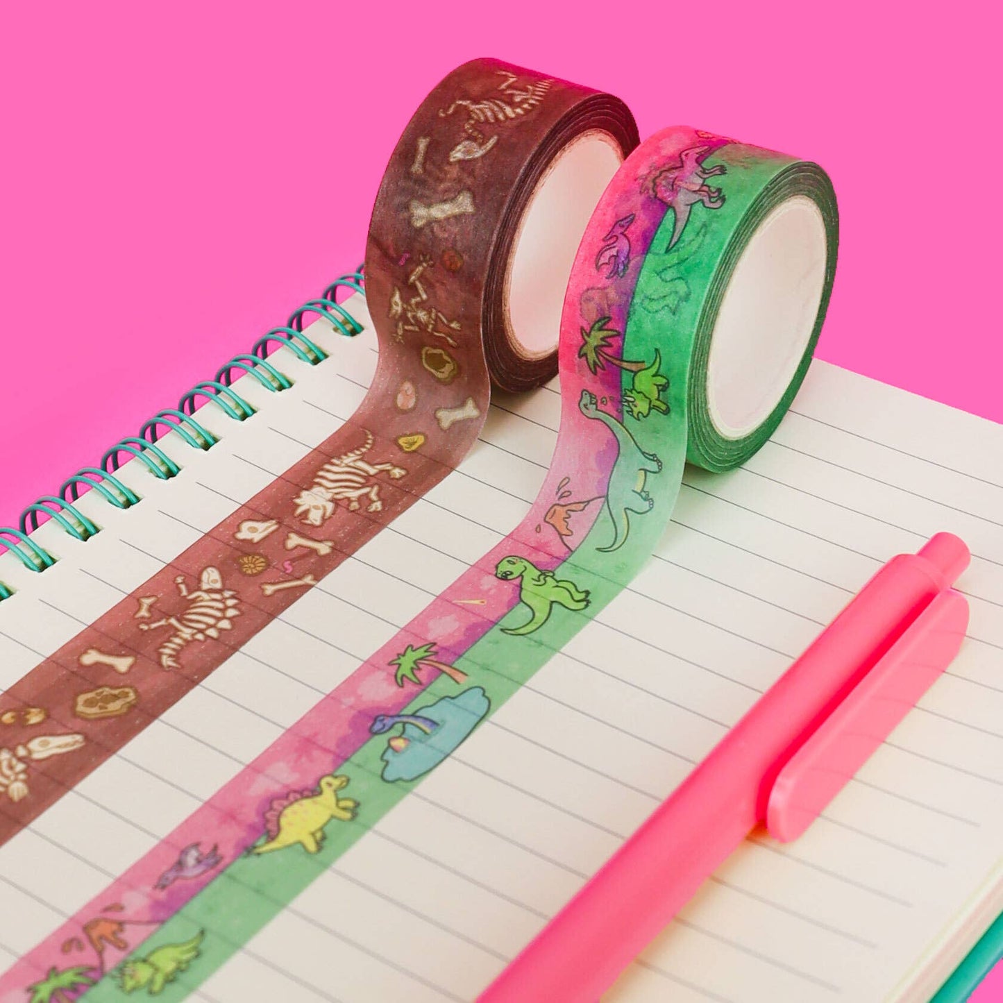 Dinosaur Pack Japanese Washi Masking Tape Box Set