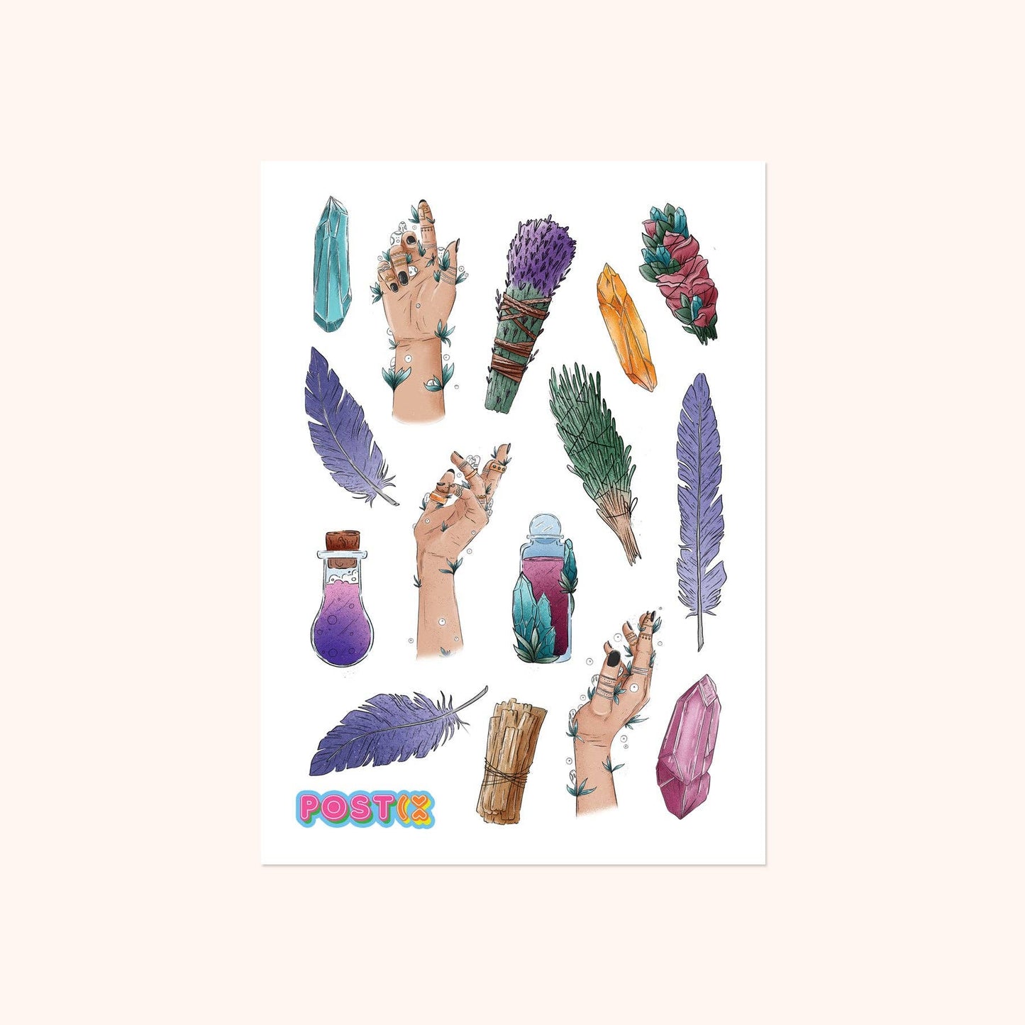 Positive Protections A6 Washi Sticker Sheet
